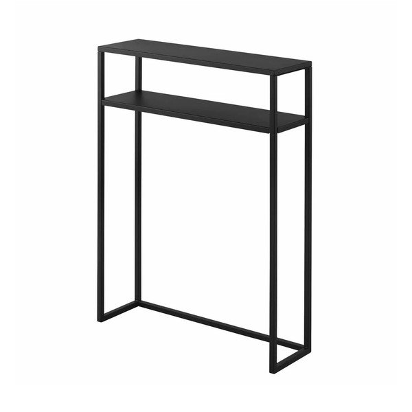 Tavolo consolle nero in metallo 18x60 cm Tower – YAMAZAKI
