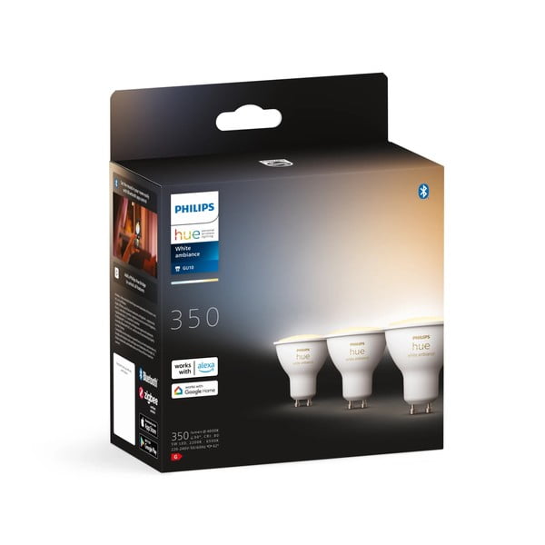 Lampadine intelligenti a LED in set di 3 GU10, 4 W White ambiance - Philips Hue-image-3