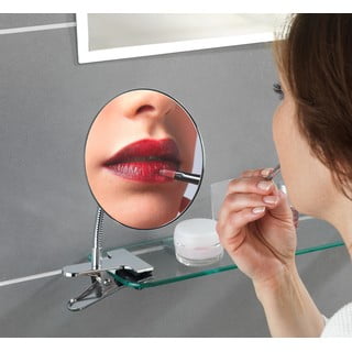 Specchio per make-up con ingrandimento (5x) ø 15 cm Clip – Wenko
