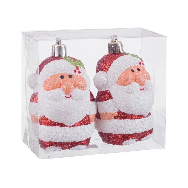 Decorazioni per albero di natale in set 2 pz ø 5 cm Santa Claus – Casa Selección