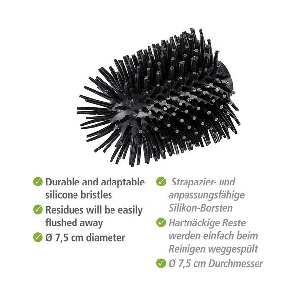 Testina di ricambio in silicone per scopino, ø 7,5 cm - Wenko-image-3