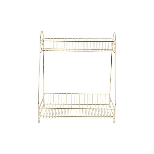 Scaffale da cucina in metallo con 2 ripiani di colore oro Tidy - PT LIVING-image-1