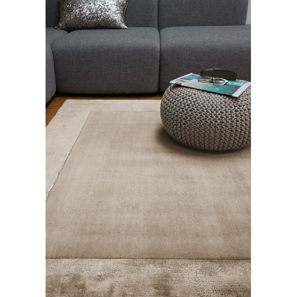 Tappeto marrone chiaro tessuto a mano con lana 160x230 cm Ascot - Asiatic Carpets-image-1
