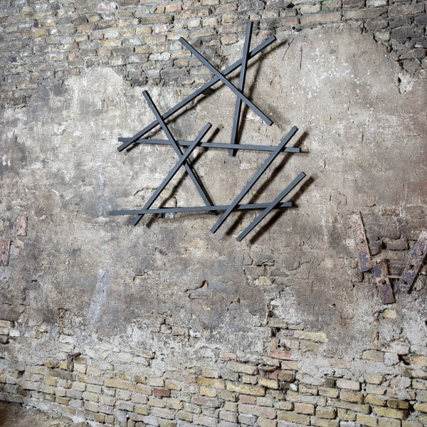 Attaccapanni da parete nero in metallo 79 cm Matches – Spinder Design-image-4