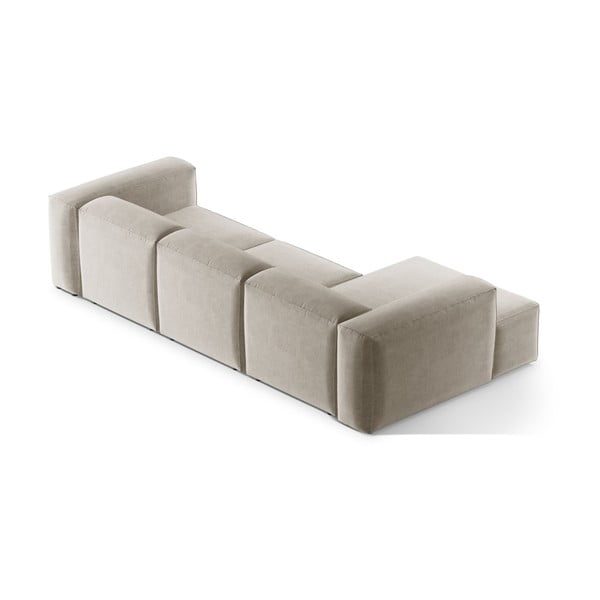 Divano angolare beige (con penisola a sinistra/con chaise lounge) Bergamo – Cosmopolitan Design-image-4