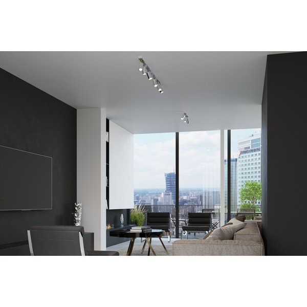 Faretto argentato in metallo 6x30 cm Etna – Sollux-image-3