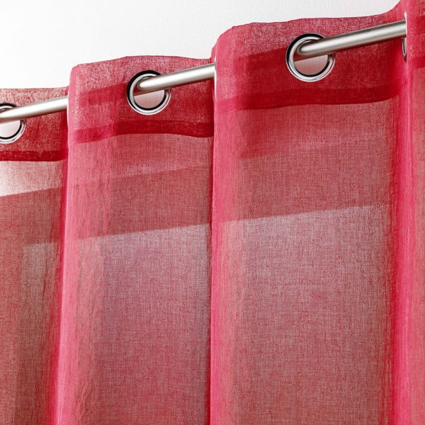Tenda sottile rossa 140x280 cm Telma – douceur d'intérieur-image-1