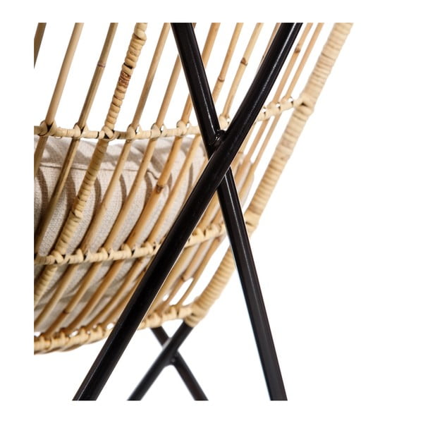 Poltrona con trama in colore naturale - Ixia-image-4