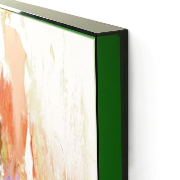 Quadro con elementi dipinti a mano 102x102 cm Confidential Green – Malerifabrikken-image-2