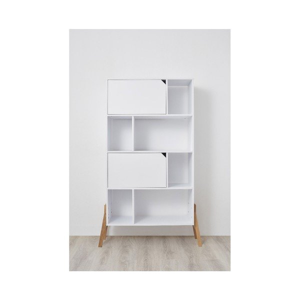 Libreria in legno di quercia bianca Lotta - BELLAMY-image-4