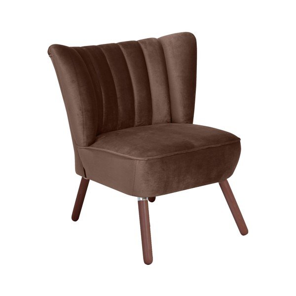 Poltrona Alessandro Velour marrone scuro - Max Winzer