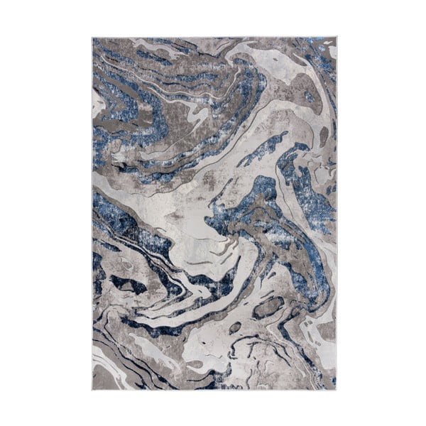 Tappeto blu/grigio 120x170 cm Marbled - Flair Rugs