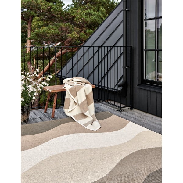 Tappeto da interno/esterno marrone/beige 180x230 cm Urvi Earth – Pappelina-image-1