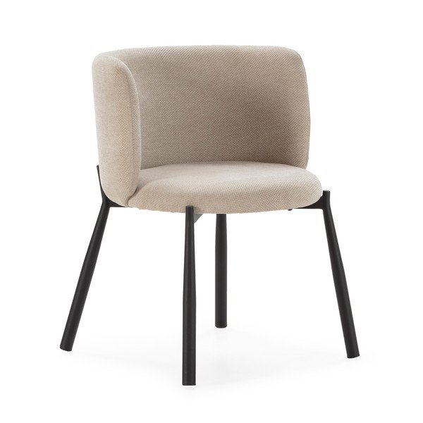 Set di sedie da pranzo beige in imbottito 2 pz Ginny – MOME