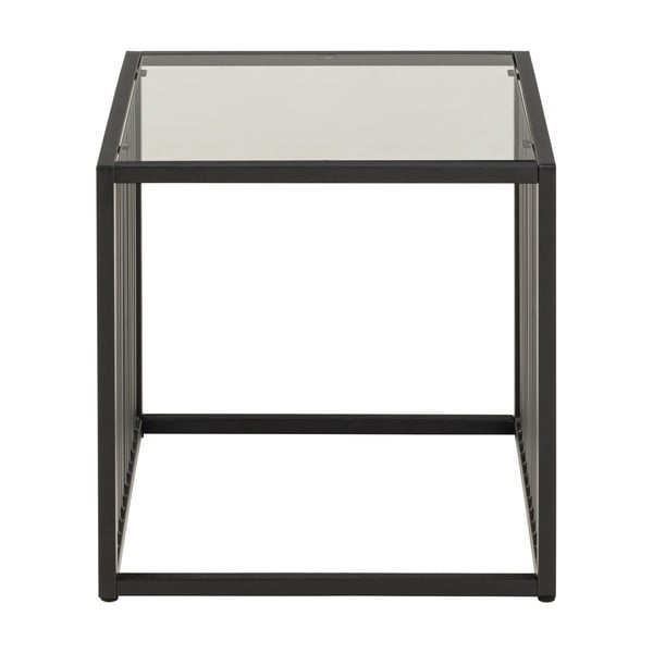 Tavolo contenitore con piano in vetro 40x40 cm Strington - Actona-image-3