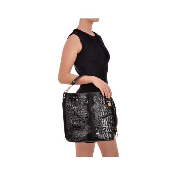 Borsa in pelle nera Ganna - Roberta M-image-4