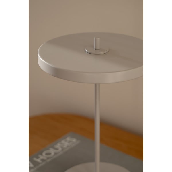 Lampada da tavolo LED grigio chiaro in metallo con paralume in metallo (altezza totale 31 cm) Asteria Move – UMAGE-image-3