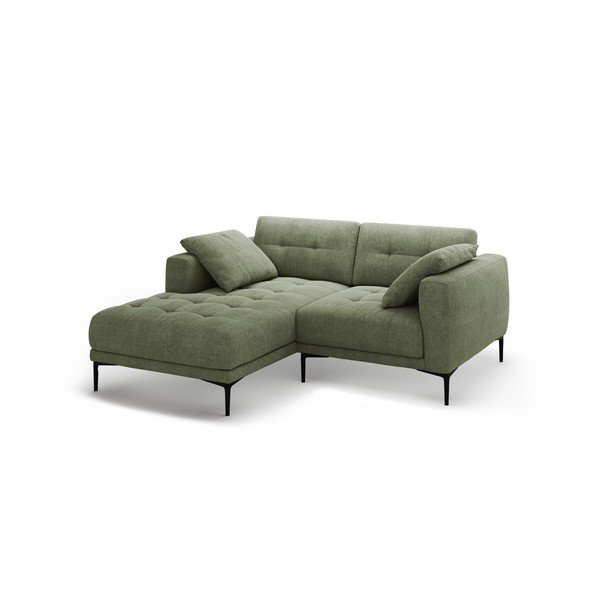 Divano angolare verde (con penisola a sinistra/con chaise lounge) Bemy – Micadoni -image-1