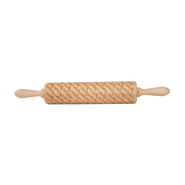 Mattarello con rilievo in legno Gluten Free – Valek