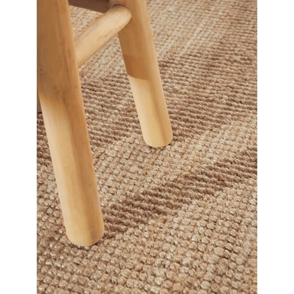 Tappeto rotondo di colore naturale in iuta ø 200 cm Bouclé Jaipur – Hanse Home-image-4
