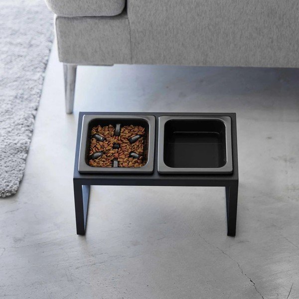 Set di ciotole con supporto in ceramica per animali domestici Nooks – YAMAZAKI-image-2