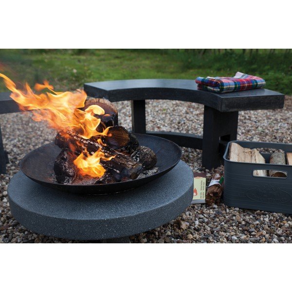 Panca in granito per il camino - Esschert Design-image-3