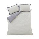 Set copripiumino e federa in percalle di cotone per letto singolo 135x200 cm Amelie – Bianca