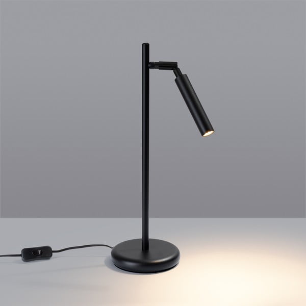Lampada da tavolo nera (altezza totale 43 cm) Fideus – Sollux-image-3