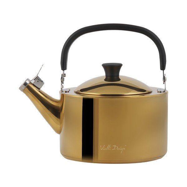 Bollitore oro lucido in acciaio inox 1,5 l Diamante – Vialli Design