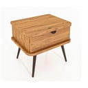 Comodino in legno di quercia in colore naturale Kula - The Beds