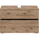 Mobile effetto rovere per lavabo da parete 80x55 cm Wisla - Støraa