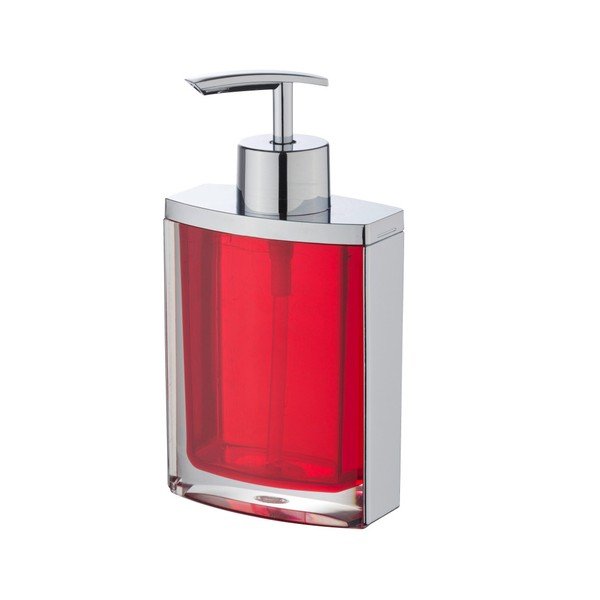 Červený dávkovač na mýdlo Wenko Bristol Red