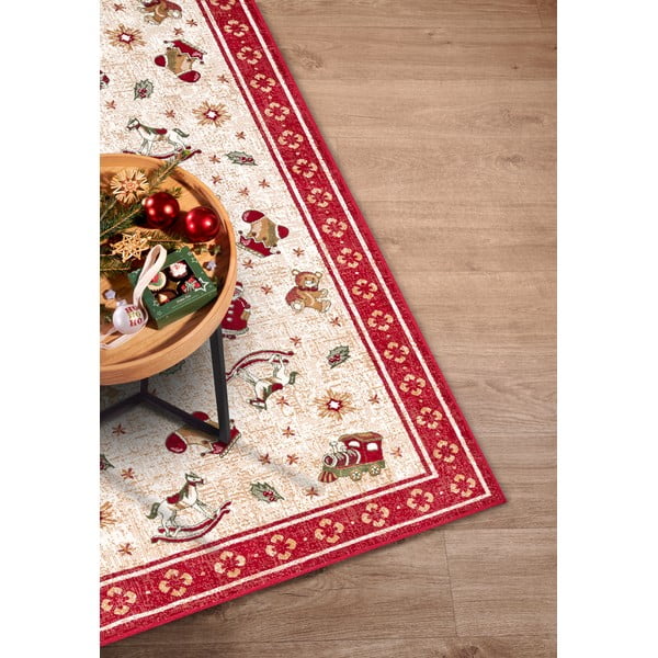 Tappeto rosso natalizio in cotone 160x230 cm Toy's Delight Red Christmas - Villeroy&Boch-image-2
