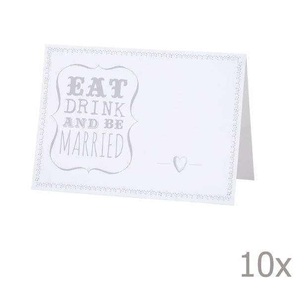 Etichette per matrimonio Be Married, 10 pezzi - Talking tables