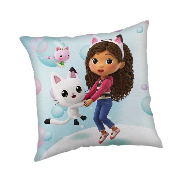 Cuscino per bambini in micropile 40x40 cm Gabby´s Dollhouse Bubbles – Jerry Fabrics