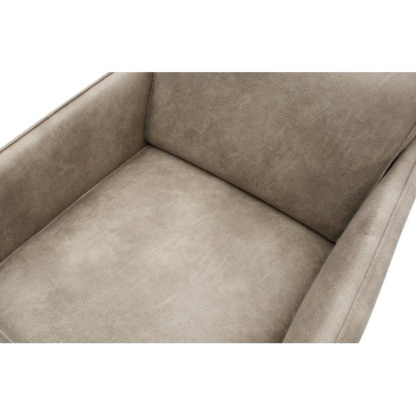Poltrona grigio chiaro in similpelle Statement - BePureHome-image-1