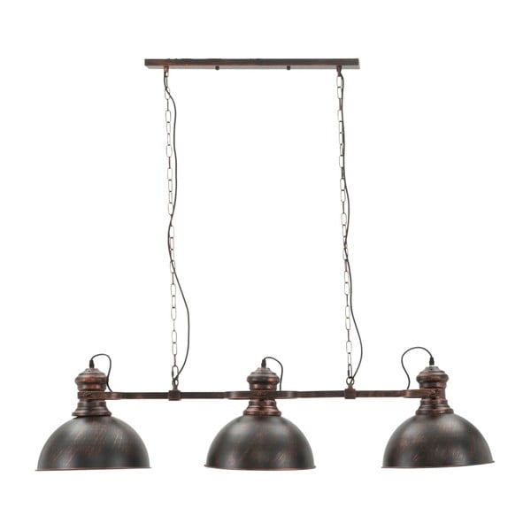 Lampada a sospensione nera con 3 paralumi Industria - Mauro Ferretti