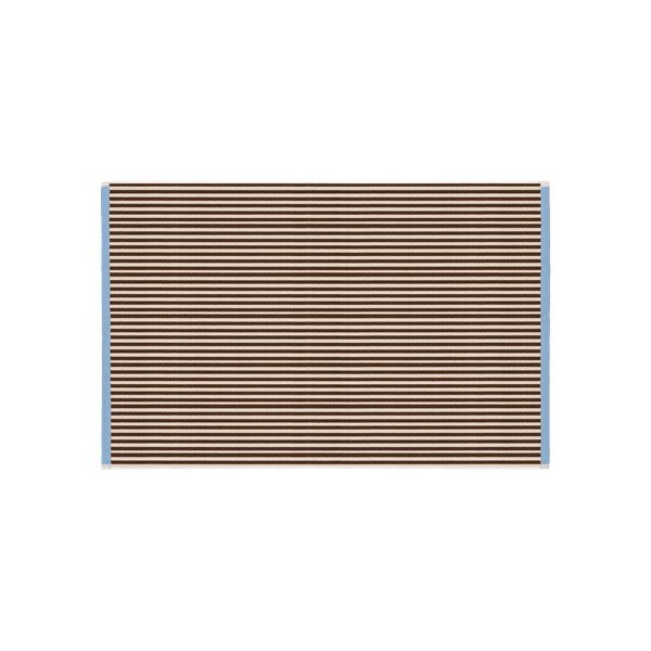 Asciugamano tipo terry marrone/color crema in cotone 50x80 cm Gobo – noo.ma-image-2