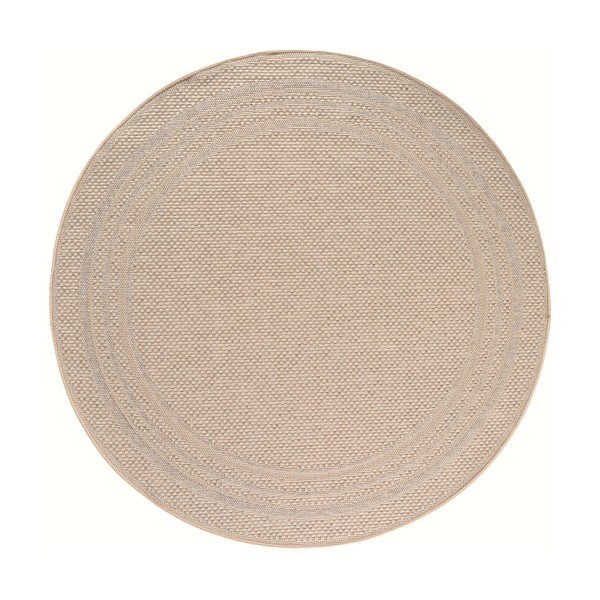 Tappeto da interno/esterno rotondo beige ø 160 cm Desert 1304 – Ayyildiz Carpets