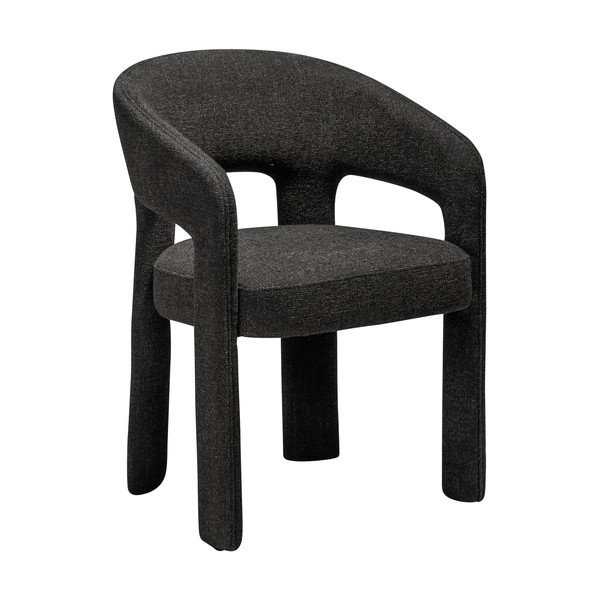 Sedia da pranzo nera con braccioli Splendor – DAN-FORM Denmark