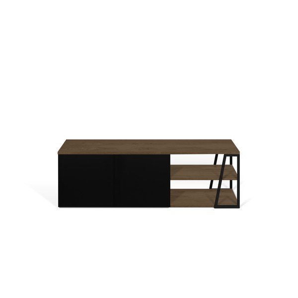 Cassettiera nera 145x45 cm Albi - TemaHome