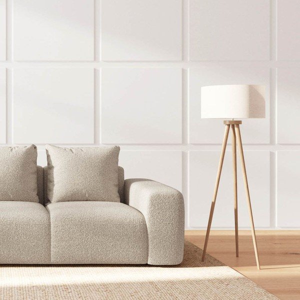 Divano beige rivestito in bouclé 287 cm Monce – Rodier-image-3