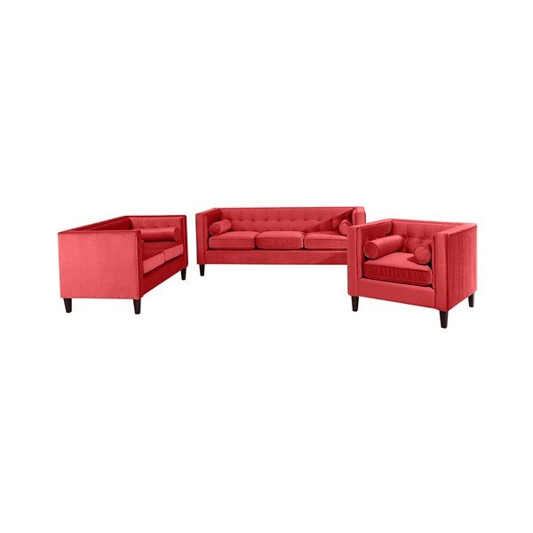 Divano rosso Jeronimo, 154 cm - Max Winzer-image-1