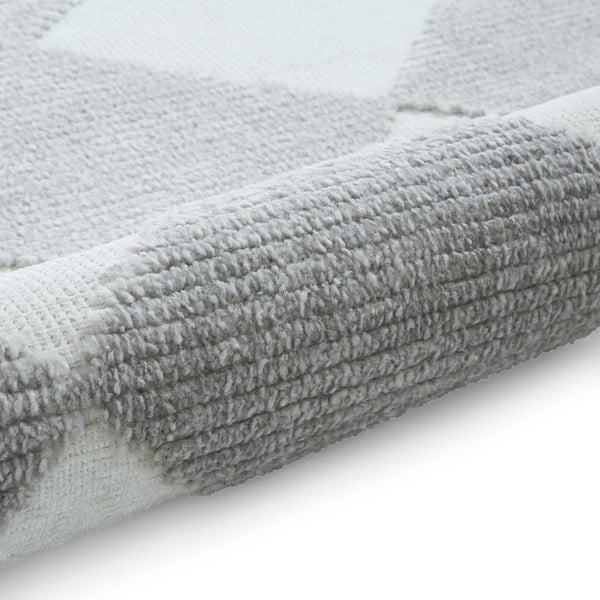 Tappeto bianco e grigio chiaro lavabile 200x290 cm Lyna Cream&Grey – Think Rugs-image-4