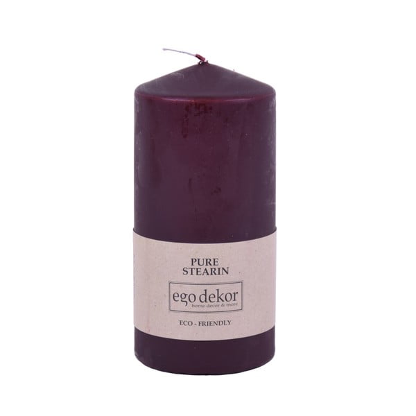Candela rosso vino Top, tempo di combustione 30 h Eco - Eco candles by Ego dekor