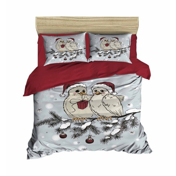 Biancheria da letto natalizia per letto matrimoniale con lenzuolo Talia, 160 x 220 cm - Mijolnir