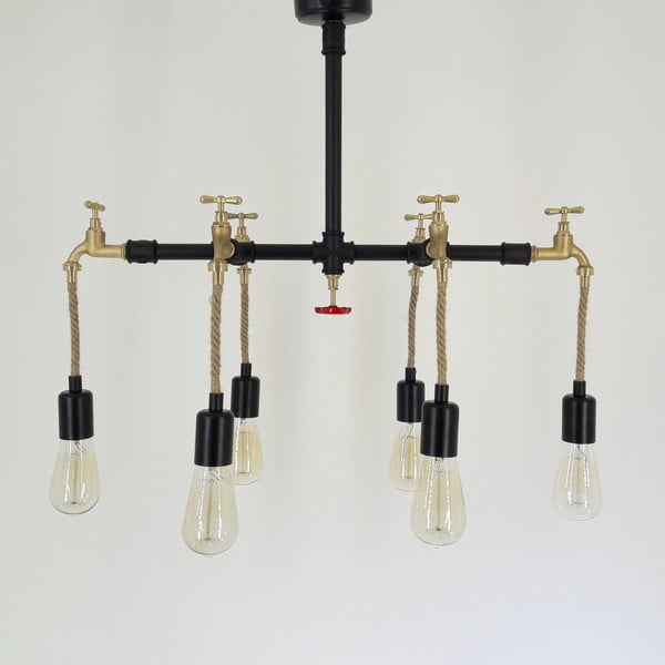 Lampada da soffitto con 6 lampadine Cesme - All Design-image-1