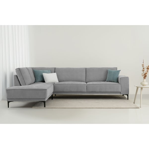 Divano angolare grigio (con penisola a sinistra/a L) Copenhagen – Scandic-image-1