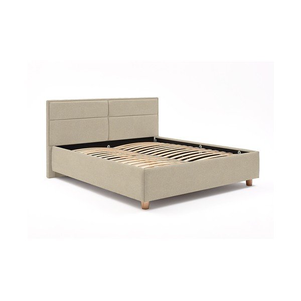 Letto matrimoniale beige con griglia e contenitore Grace, 180 x 200 cm - ProSpánek-image-2