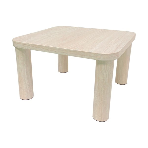 Tavolino beige effetto marmo 60x60 cm Solano - Actona-image-4